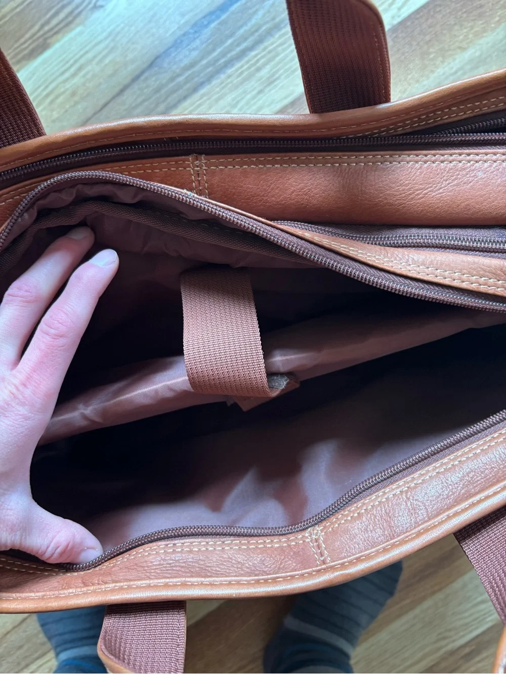 Vintage Brown Wilsons Leather Briefcase